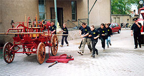 Vorfhrung Handruckspritze