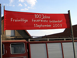 100 Jahre Feuerwehr - Banner - 2009