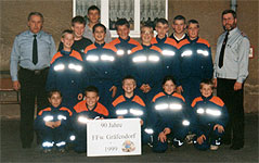 Gruppenbild Jugendfeuerwehr 1999